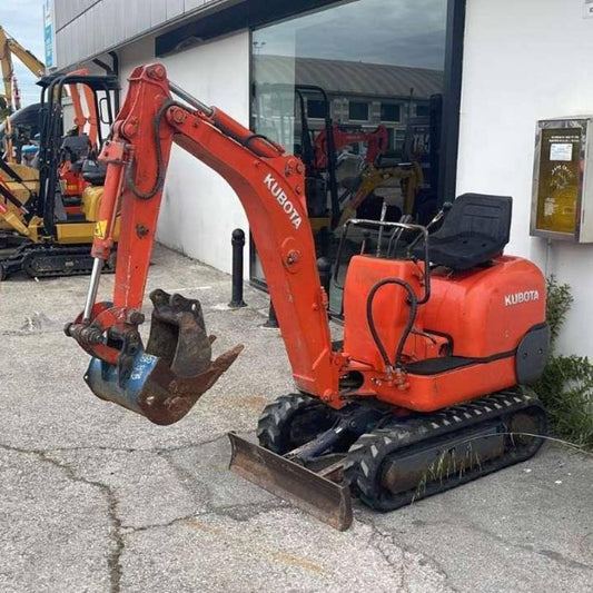 Mini-Pelle Kubota KX 08 (1994) – 0,8T Compacte et Robuste