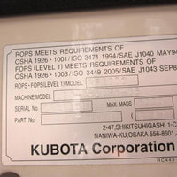 Mini-Pelle Kubota U25-3-2003